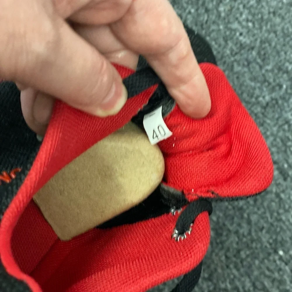 Black and Red Athletic Sneakers